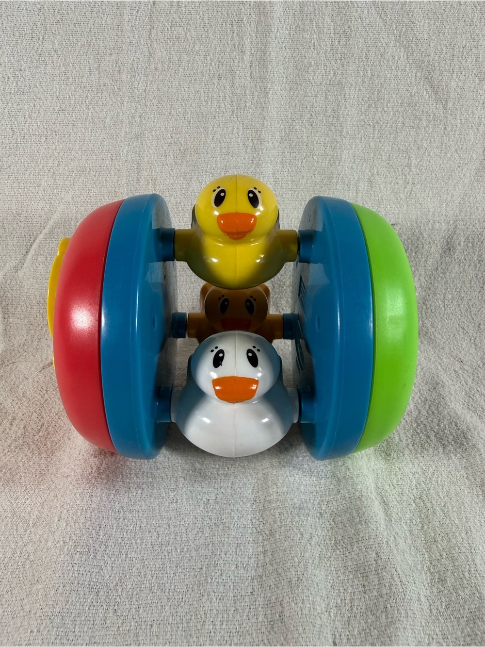 Playskool Hasbro 2006 Busy Basics Chase N Crawl Rolling Duck Toy